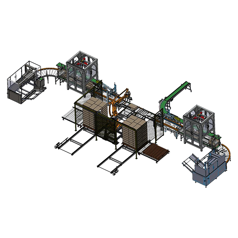  机器人后段包装整线 